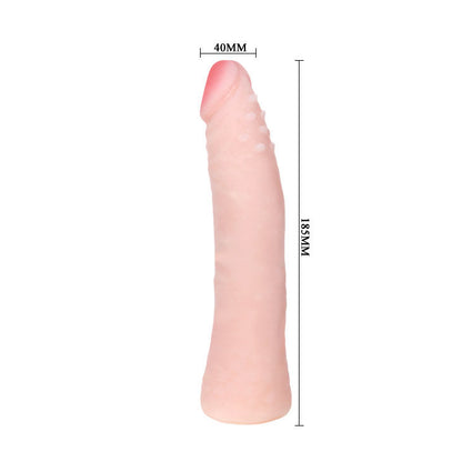 BAILE - DILDO DE SILICONA CON TACTO PIEL REALISTA DE 19 CM COLOR DE CAJA AL AZAR