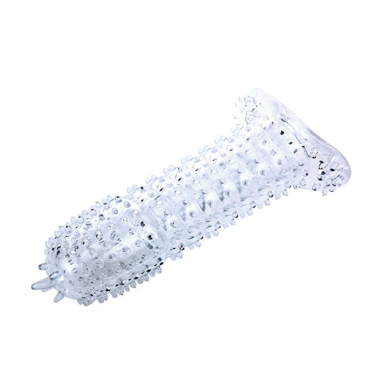 BAILE - PENIS SHEATH WITH TRANSPARENT STIMULATING POINTS 14 CM