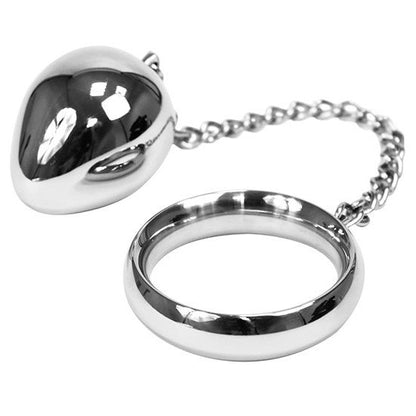 ANILLO PARA PENE METAL HARD 45MM + CADENA CON BOLA DE METAL