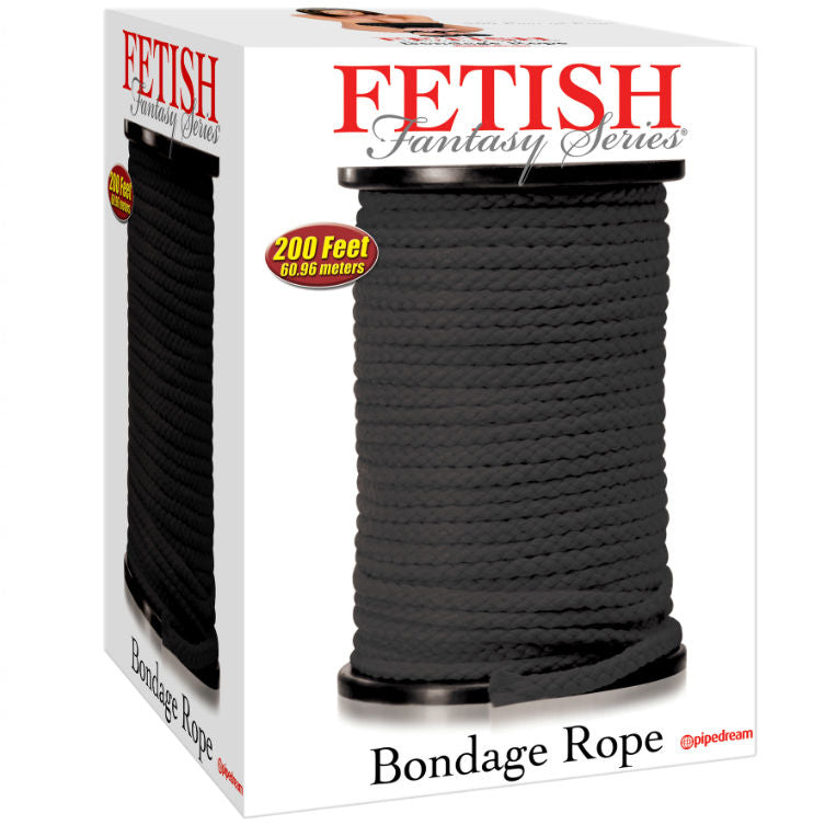 SERIE FETISH FANTASY - SERIE CUERDA BONDAGE NEGRA 60,96 METROS