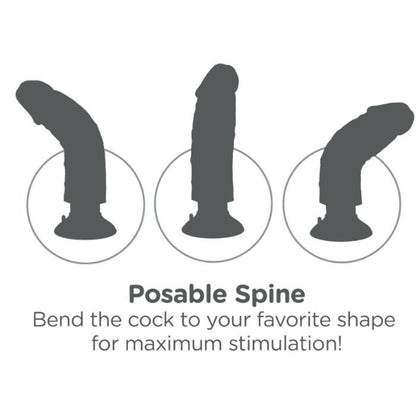 KING COCK - PENE VIBRADOR CON BOLAS DE 25,5 CM COLOR CARNE