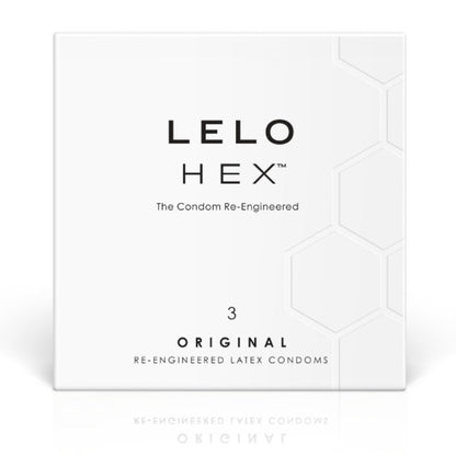 LELO - PRESERVATIVOS HEX CAJA 3 UNIDADES