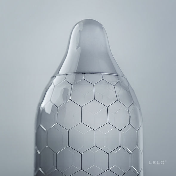 LELO - PRESERVATIVOS HEX CAJA 3 UNIDADES