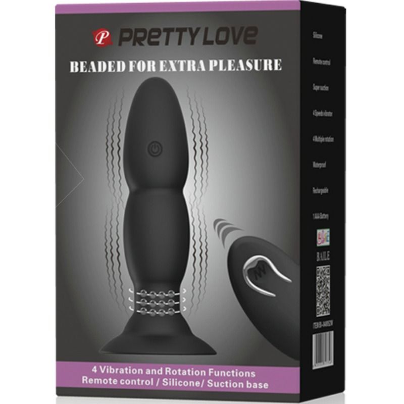 PRETTY LOVE - PLUG VIBRATOR AND ROTATION BY REMOTE CONTROL