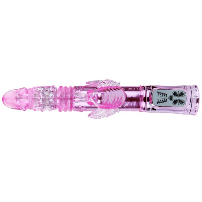 BAILE - RECHARGEABLE VIBRATOR WITH ROTATION AND THROBBING BUTTERF STIMULATOR