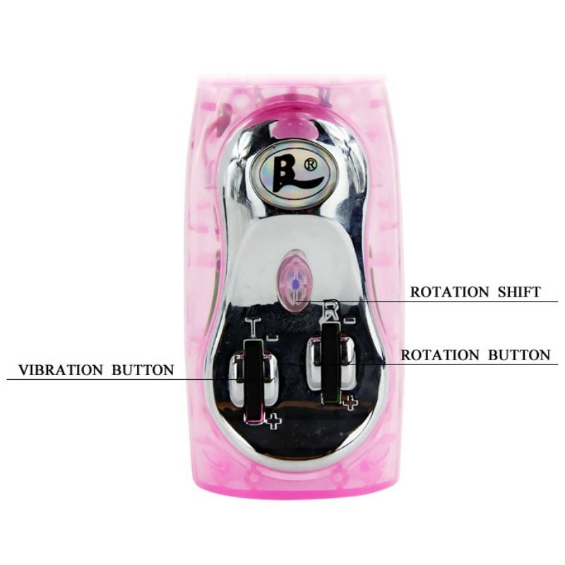 BAILE - VIBRATOR WITH ROTATION AND RABBIT MULTIVE SPEED AND MULTIROTATION