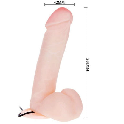 BAILE - DILDO REALISTA CON VIBRACIÓN Y ROTACIÓN 20 CM