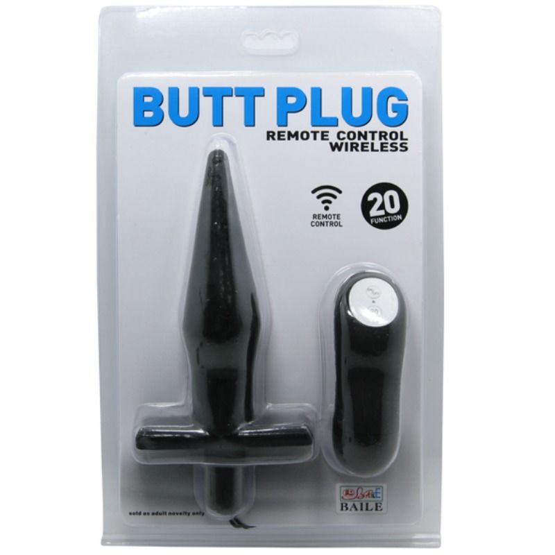 BAILE - DANCE BUTT ANAL PLUG WITH VIBRATION BLACK