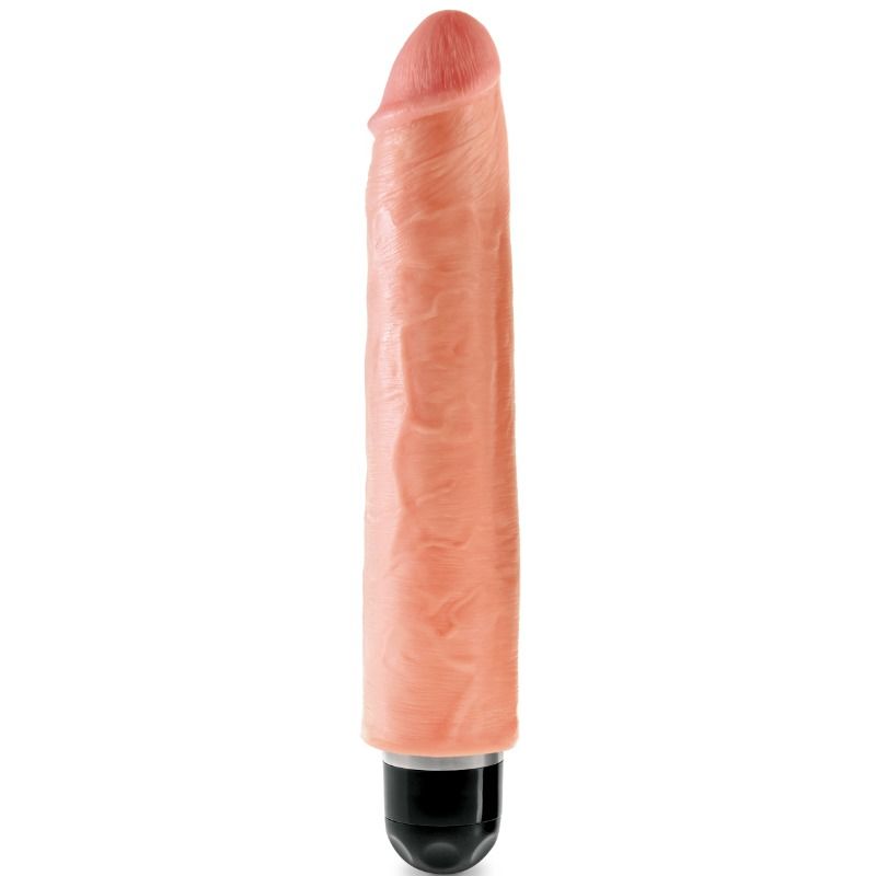 KING COCK - 25,4 CM VIBRADOR RÍGIDO CARNE