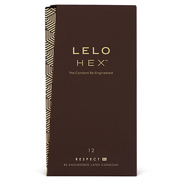 LELO - CONDONES HEX RESPECT XL PAQUETE DE 12