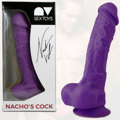 NACHO VIDAL - RÉPLICA DE PENE NACHO VIDAL 24CM MORADO