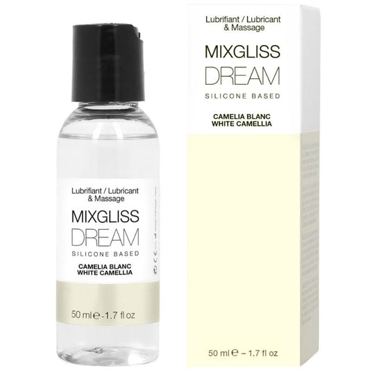 MIXGLISS - LUBRICANTE SILICONA DREAM WHITE CAMELIA 50 ML