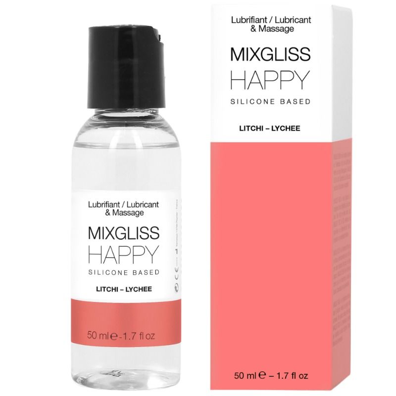 MIXGLISS - LUBRICANTE DE SILICONA HAPPY LITCHI 50 ML