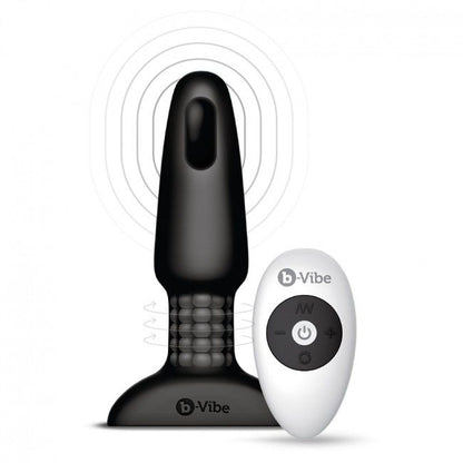 B-VIBE - PLUG ANAL CONTROL REMOTO RIMMING 2 NEGRO