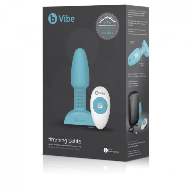 B-VIBE - PLUG ANAL CON CONTROL REMOTO RIMMING PETITE TEAL