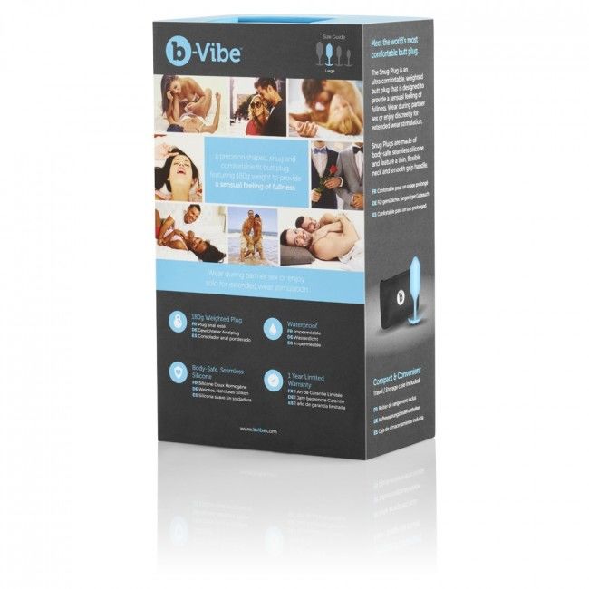 B-VIBE - SNUG ANAL PLUG 3 SKY BLUE