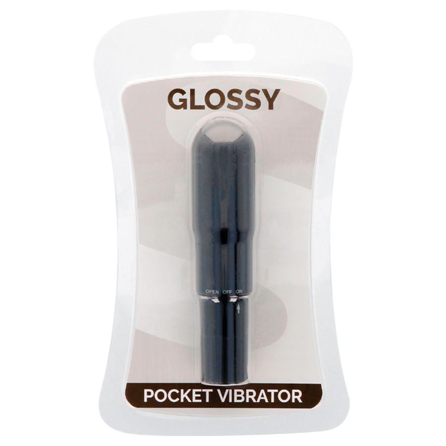 GLOSSY - VIBRADOR DE BOLSILLO NEGRO