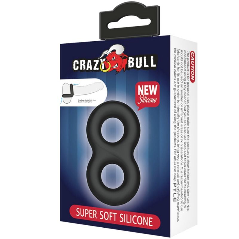 CRAZY BULL - ANILLO DOBLE DE SILICONA MEDICA