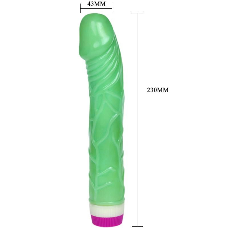 BAILE - WAVES OF PLEASURE VIBRATOR 23 CM GREEN