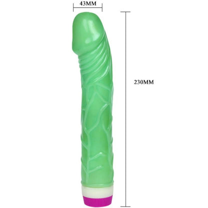 BAILE - WAVES OF PLEASURE VIBRATOR 23 CM GREEN