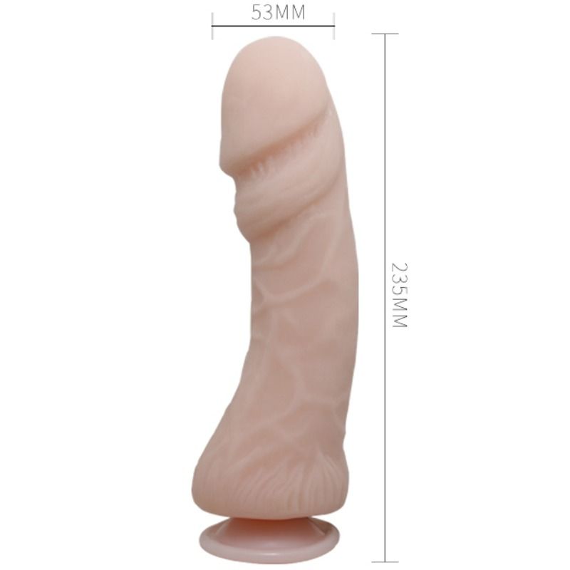 BAILE - EL DILDO PENE GRANDE CON VIBRACIÓN NATURAL 23,5 CM