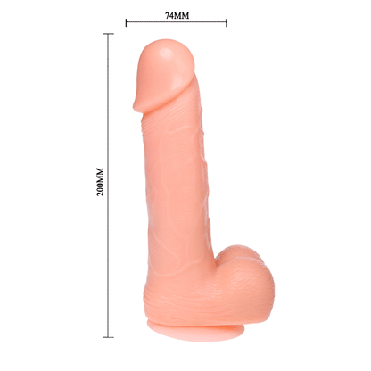 BAILE - DILDO REALISTA DONG VIBRACIÓN Y ROTACIÓN 20 CM