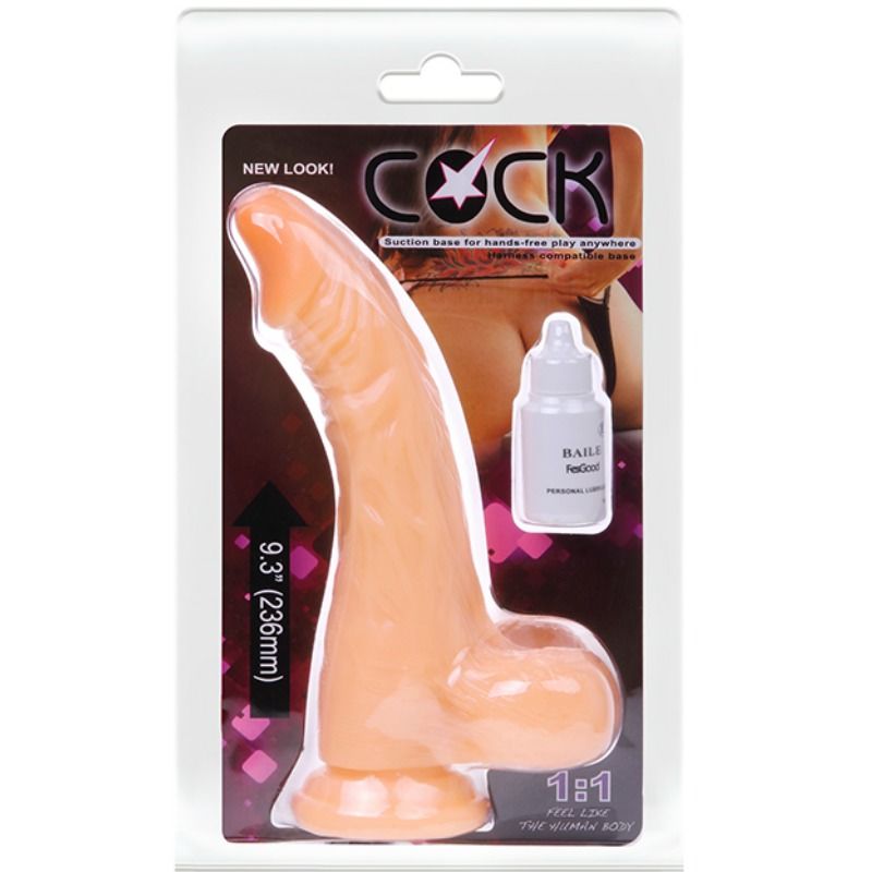 BAILE - DILDO DE PENE REALISTA CON VIBRACIÓN