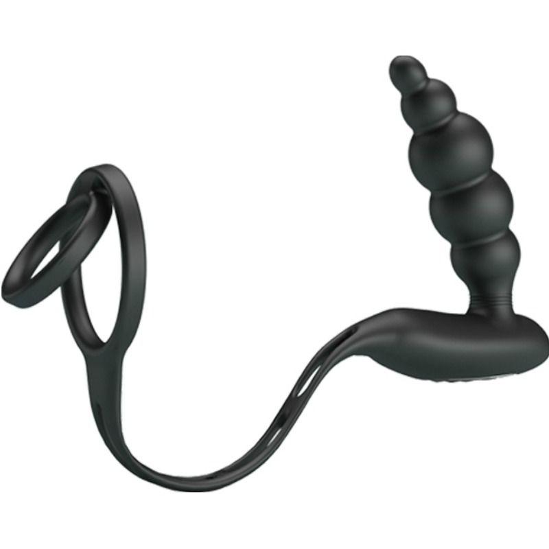 PRETTY LOVE - ANILLOS PARA EL PENE CON TAPÓN VIBRADOR