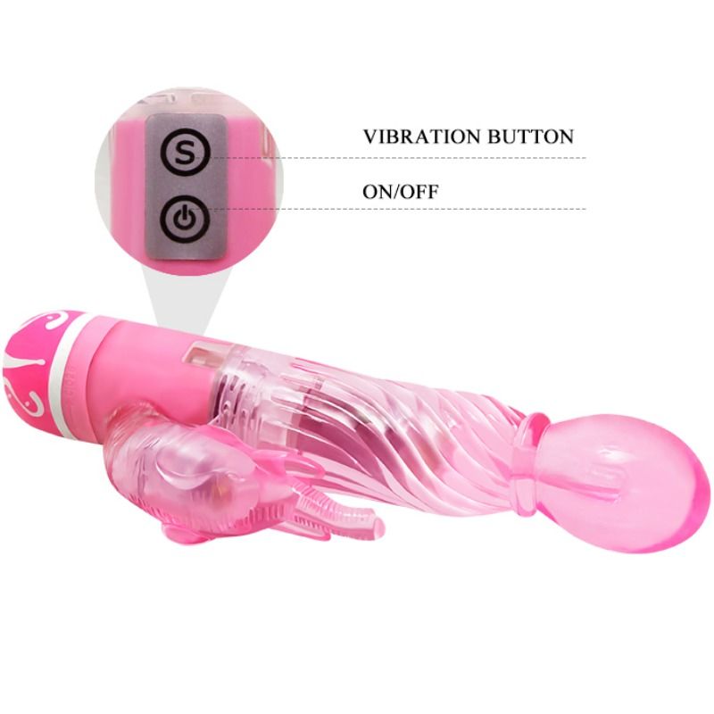 BAILE - MULTISPEED VIBRATOR WITH PINK STIMULATOR