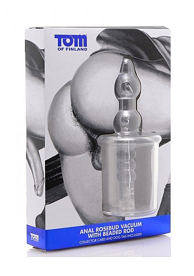 TOM OF FINLAND - ANAL ROSEBUD VACUUM WITH BEABED TRANSPARENT