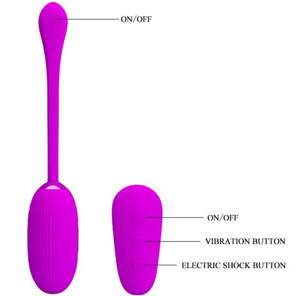 PRETTY LOVE - HUEVO VIBRADOR SHOCK FUN Y ELECTROSHOCK