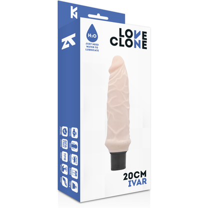 LOVECLONE - IVAR SELF LUBRICATION VIBRATOR 20 CM -O- 3.7 CM