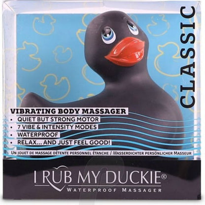 BIG TEASE TOYS - I RUB MY DUCKIE PATO VIBRADOR CLÁSICO NEGRO