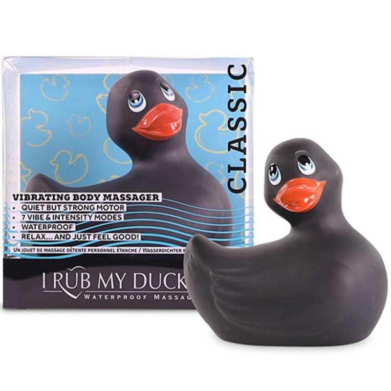 BIG TEASE TOYS - I RUB MY DUCKIE PATO VIBRADOR CLÁSICO NEGRO