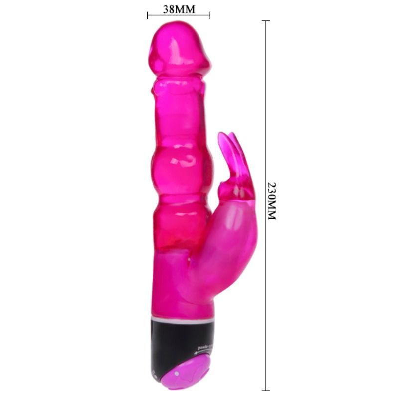 BAILE - WAVES OF PLEASURE FANTASY VIBRATOR WITH LILAC RABBIT 23 CM