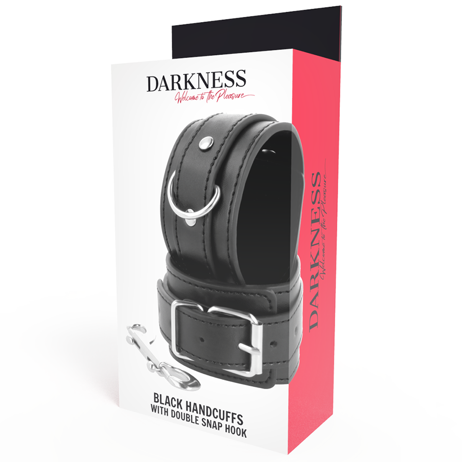 DARKNESS - ESPOSAS AJUSTABLES NEGRAS CON DOBLE CINTA DE REFUERZO