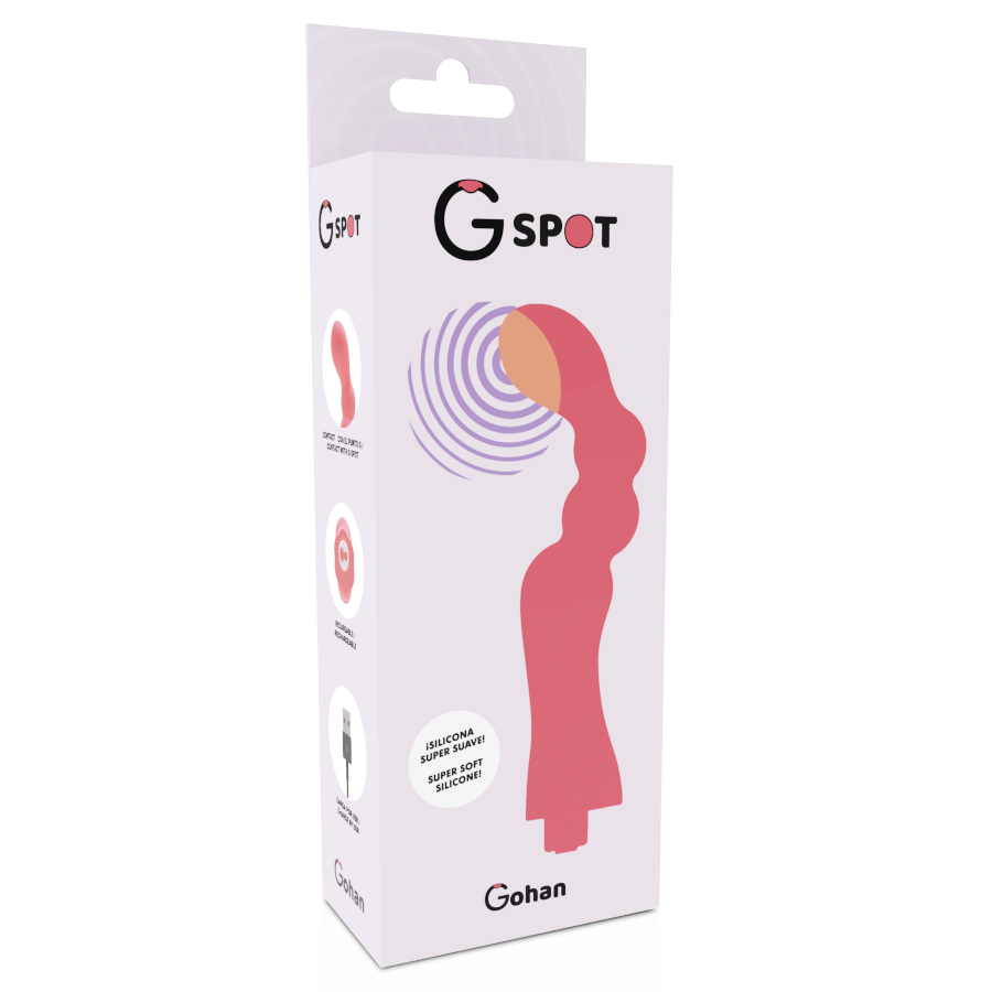 VIBRADOR G-SPOT GOHAH ROJO CLARO