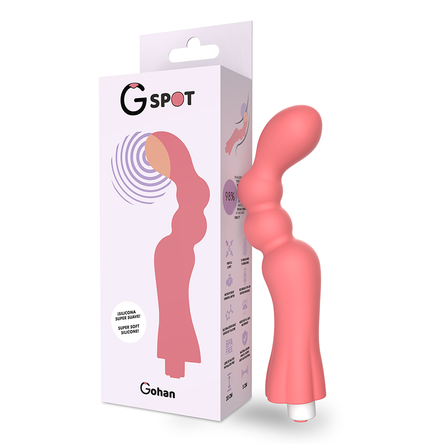 VIBRADOR G-SPOT GOHAH ROJO CLARO