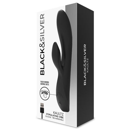 VIBRADOR CON CONTROL TÁCTIL KAULTZ NEGRO Y PLATA