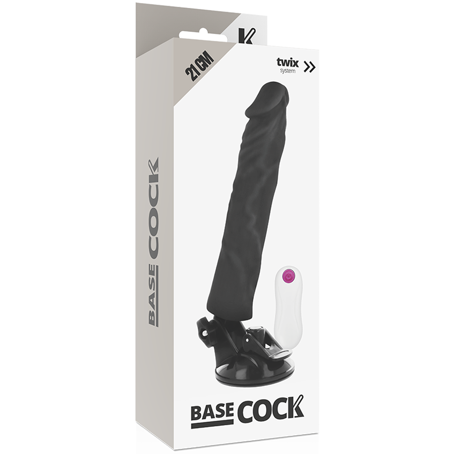 BASECOCK - REALISTIC VIBRATOR REMOTE CONTROL FLESH 21 CM -O- 4 CM