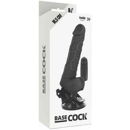 BASECOCK - REALISTIC VIBRATOR REMOTE CONTROL FLESH 18.5 CM -O- 4CM