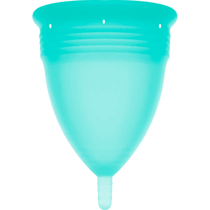 STERCUP - COPA MENSTRUAL FDA DE SILICONA AGUAMARINA - TALLA L