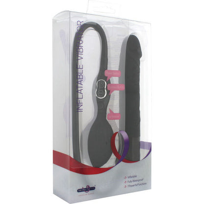 SIETE CREACIONES - VIBRADOR INFLABLE NEGRO