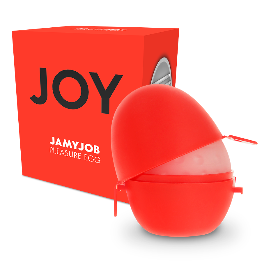 JAMYJOB - MASTURBADOR DE HUEVO VERSIÓN ROJA DISCRETO