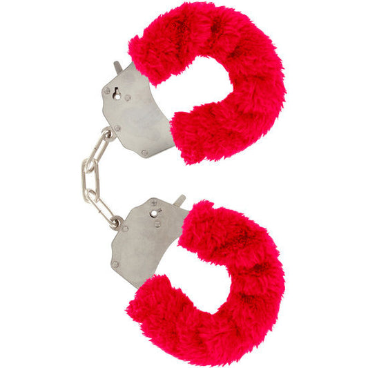 TOYJOY - FURRY FUN CUFFS BONDAGE RED