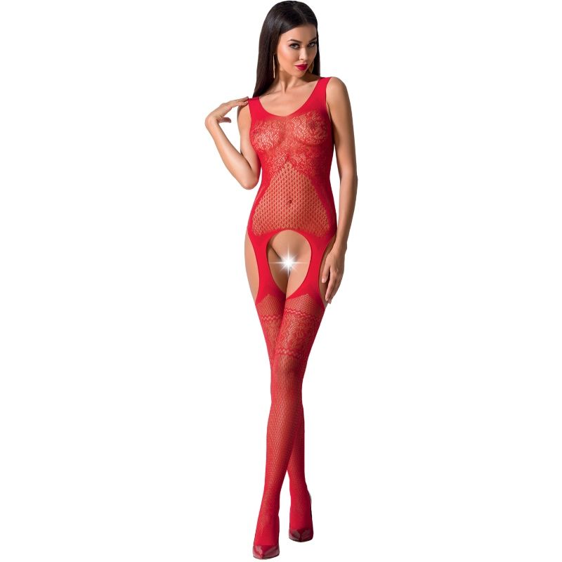 PASIÓN - MUJER BS061 BODYSTOCKING NEGRO TALLA ÚNICA