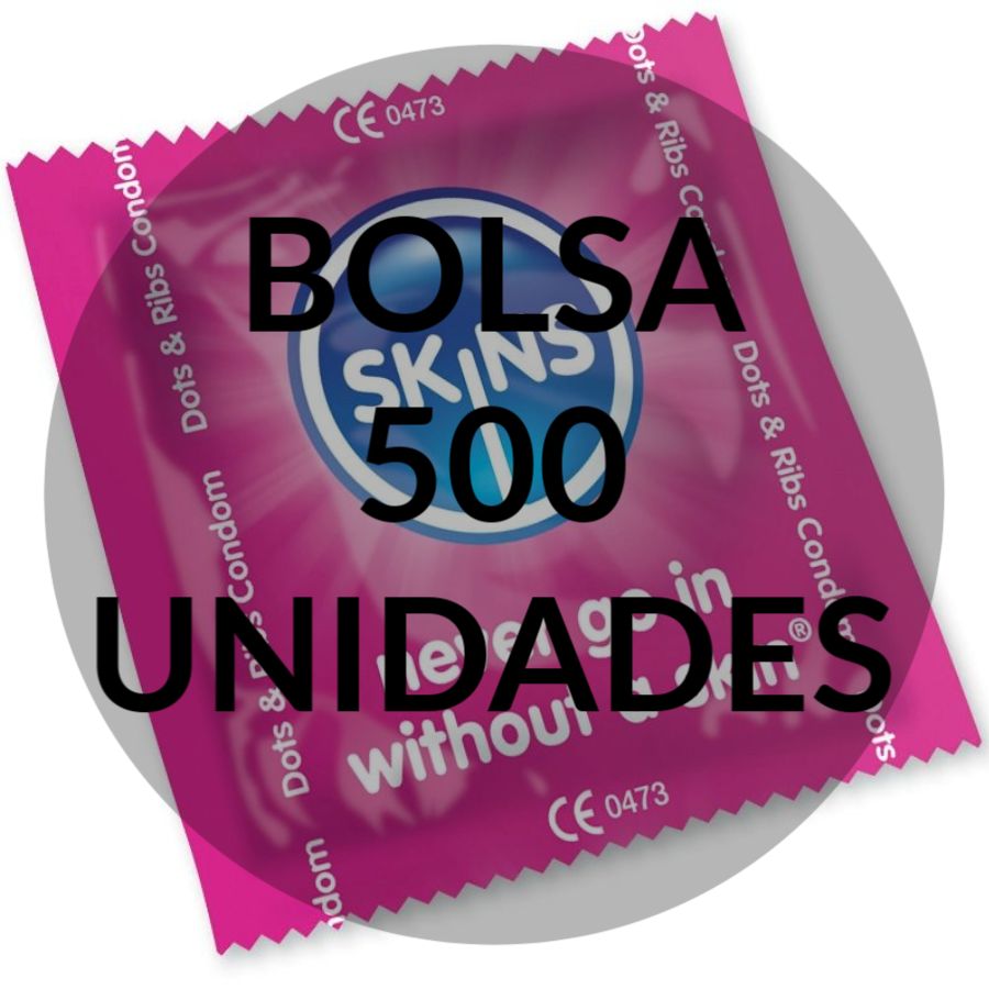 SKINS - PRESERVATIVOS PUNTAS Y TIRAS BOLSA 500 UNIDADES