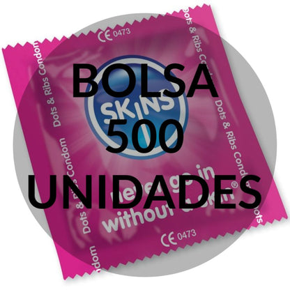 SKINS - PRESERVATIVOS PUNTAS Y TIRAS BOLSA 500 UNIDADES