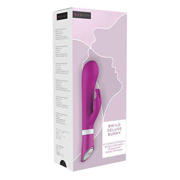 B SWISH - VIBRADOR CONEJO BWILD DELUXE FRAMBUESA