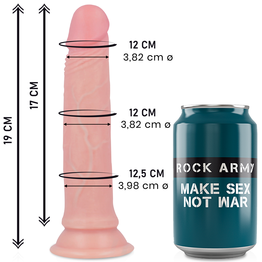 ROCKARMY - ROCKARMY SILICONA LIQUIDA PREMIUM VENGADOR REALISTA 19 CM -O- 3,98 CM